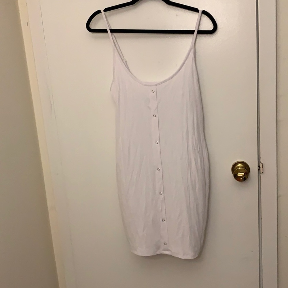 White mini dress